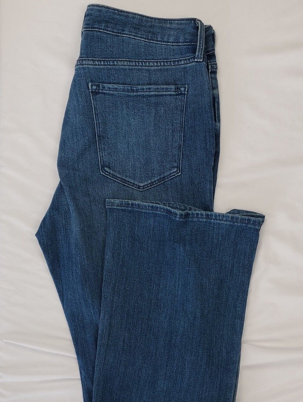 Old Navy High Rise Flare Jeans | Womens Dark Blue Wash Denim Pants Size 12